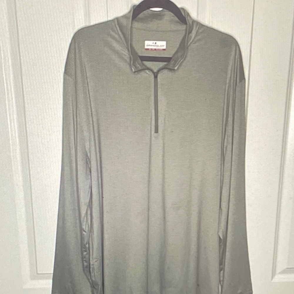 Grand Slam Men's Light Gray Zip-Up Sweater
